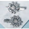 41535 elegantni krystalove pinety do vlasu 2 ks stribrna
