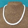Módní náhrdelník z přírodních mušlí - bílá (Délka 50cm)