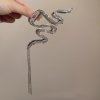 Elegantní vlasová spona/ skřipec Wave (Druh barvy Zlatá)