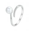 Prsten s perlou - Stříbro 925