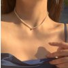 Vintage perlový choker náhrdelník Single Pearl