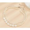 Perlový vícevrstvý choker náhrdelník Pearls