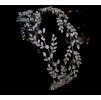 Slavnostní čelenka do vlasů se zirkony Leaves - stříbrná