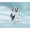 Prsten Panda - Stříbro 925