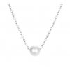 Choker náhrdelník s perlou Simple - pozlacený