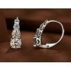 Náušnice s Moissanitem 0,50ct Quartet - Stříbro 925