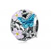 Korálek s Květy a Motýly - Stříbro 925