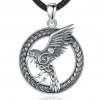 Vikingský náhrdelník Havran - Stříbro 925