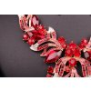 Dámská pozlacená souprava Crystal Bridal - červená/ zlatá