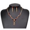 Elegantní souprava Red Diamond - pozlacená