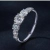 Prsten s Moissanitem 0,5ct Hoop  - Stříbro 925