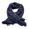 Elegantní šátek v granátové barvě