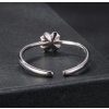 Prsten s Moissanitem 0,1ct Čtyřlístek - Stříbro 925