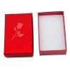 Dárková krabička na šperky s motivem růže 5 × 8 cm červená