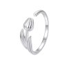 Otevřený prsten ve tvaru tulipánu - Stříbro 925