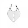 Stříbrný přívěsek Srdce s vlnkovým průřezem