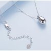 Stříbrný náhrdelník Metallic Teardrop – jemná kapka
