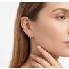 Jemné geometrické náušnice ze stříbra 925