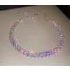 Třpytivý choker náhrdelník s barevnými krystaly