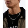 Pánský punk náhrdelník z chirurgické oceli – hip hop řetěz s hrotem