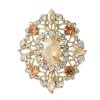 Dámská brož květina ve zlatém tónu