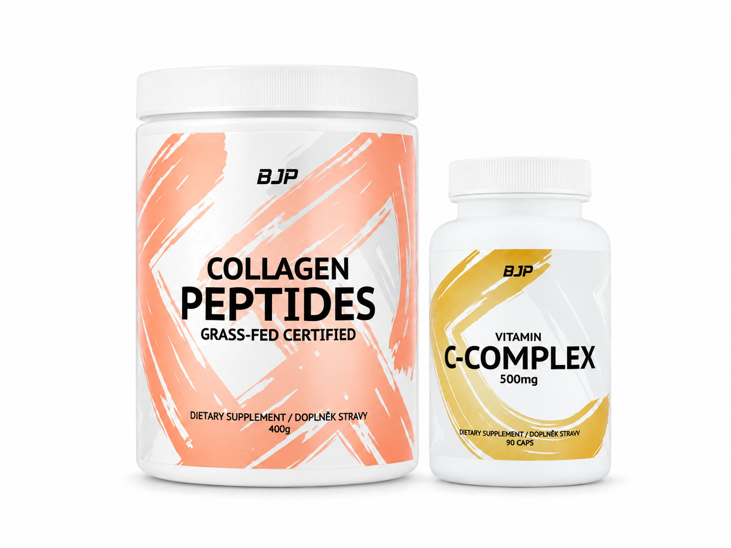 BJP Collagen + Vitamin C, 400 g + 90 kapslí