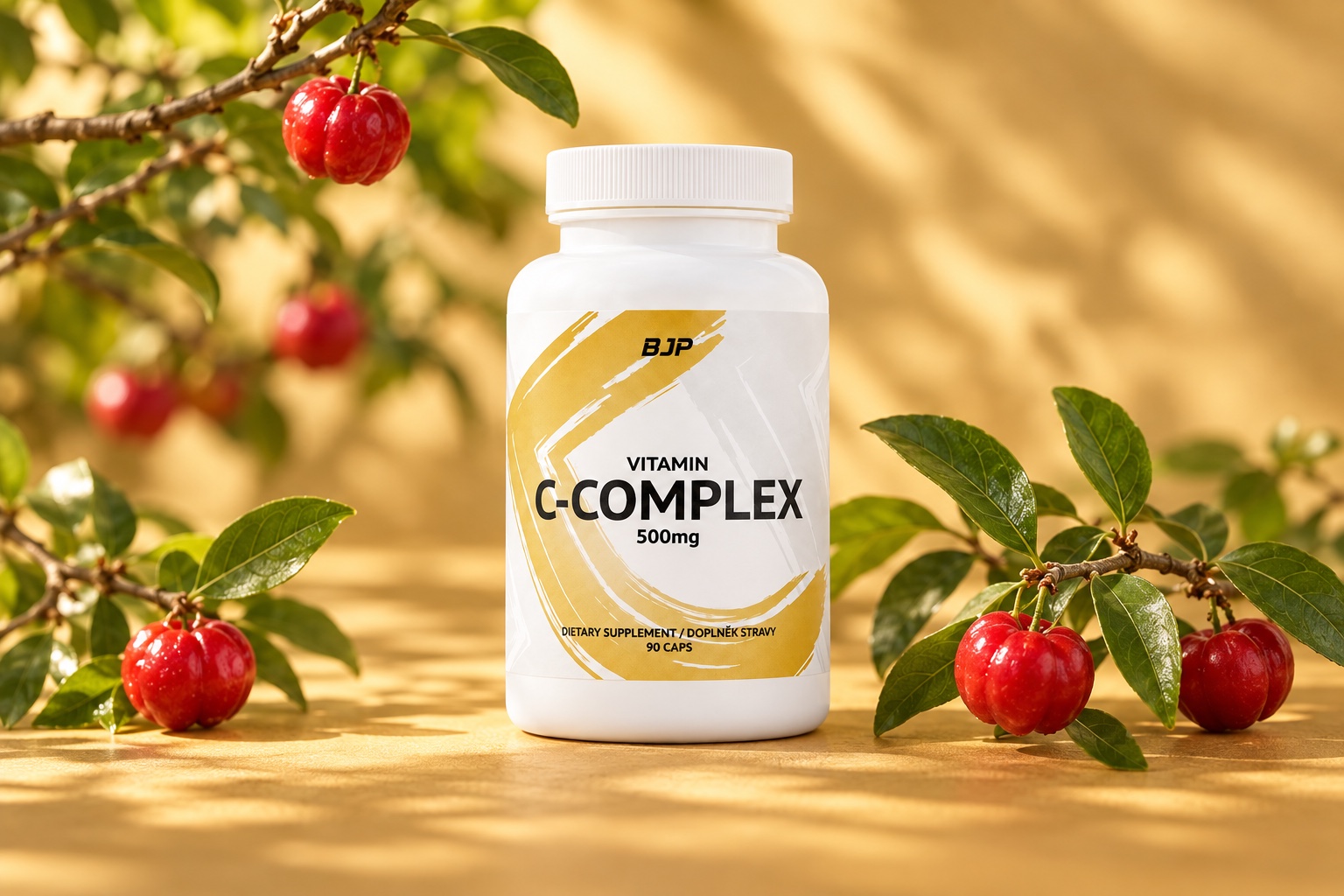 BJP Organic Vitamin C Complex 500 mg, 90 rostlinných kapslí