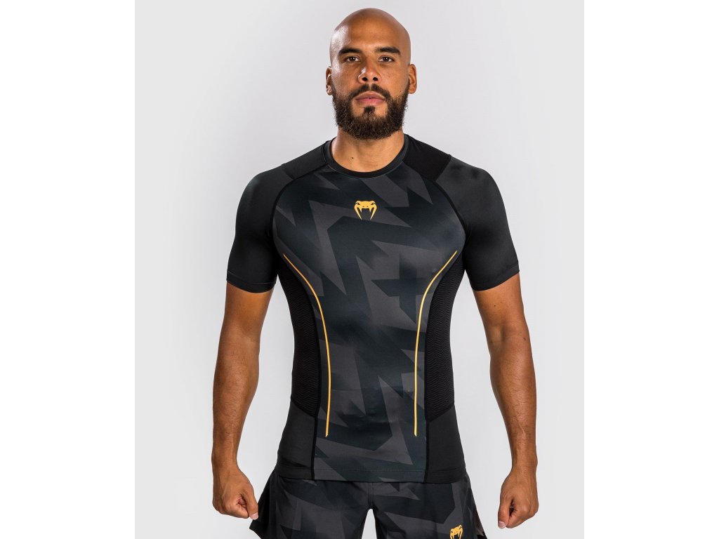 Short Sleeve Black Rashguard, MMA, BJJ – Platinum Jiu Jitsu