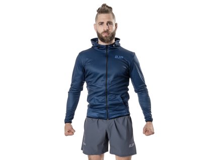 DRUHÁ ŠANCE: Sportovní mikina s kapucí BJP x ATEX, modrá