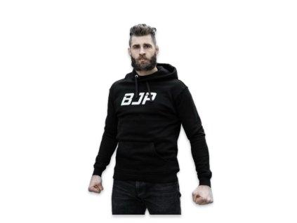 DRUHÁ ŠANCE: Mikina s kapucí Hoodie (Černá) BJP