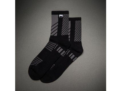 Venum Vector Crew Socks - Black/Grey (Velikost L)