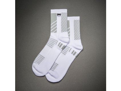 Venum Vector Crew Socks - White/Grey (Velikost L)