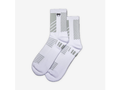 Venum Vector Crew Socks - White/Grey (Velikost L)