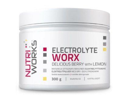 1.nutri works electrolyte worx delicious berry with lemon