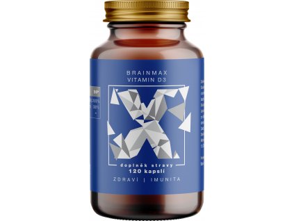 BrainMax Vitamin D3, 5000 IU, 120 vegetable capsules