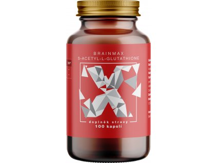 BrainMax S-Acetyl-L-Glutathione, SAG, 100 mg, 100 rastlinných kapsúl