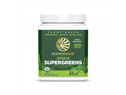 Sunwarrior Ormus Super Greens Bio - Máta, 225g