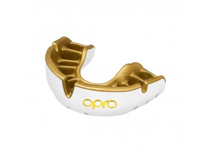 OPRO Chránič zubů Gold, bílá