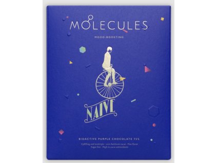 75% MOLECULES (fialová bioaktivní čokoláda bez cukru) Naive, 20 g
