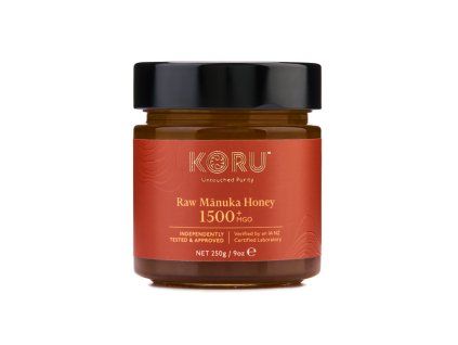 KORU RAW Manuka Honey, MGO 1500+, 250 g