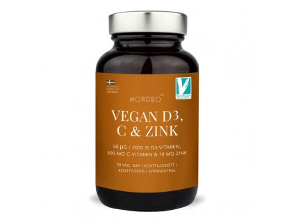 1 vegan d3 c zinek 90 kapsli