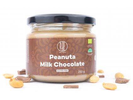 BrainMax Pure Peanuta, Arašídový krém s mléčnou čokoládou, 250 g