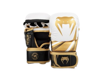 Sparingové rukavice Venum Challenger 3.0, White/Black/Gold