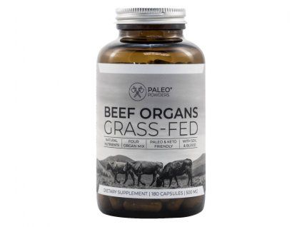 Beef Organs (Grass-Fed Organ Mix), 180 Capsules