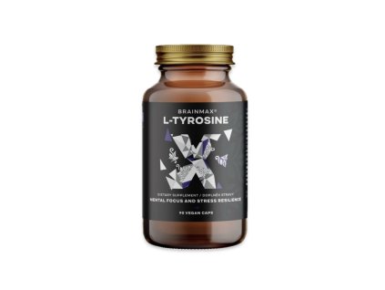 BrainMax L-Tyrosine, L-tyrozín, 750 mg, 90 rastlinných kapsúl