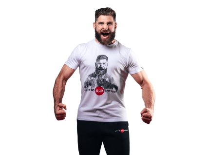 BJP Tričko Fight Edition - Warrior Spirit, bílé