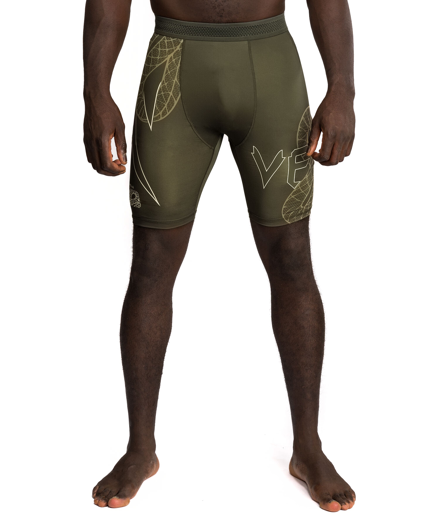 Venum Serpenti Vale Tudo Shorts - Khaki/Bronze/Ivory Velikost: L