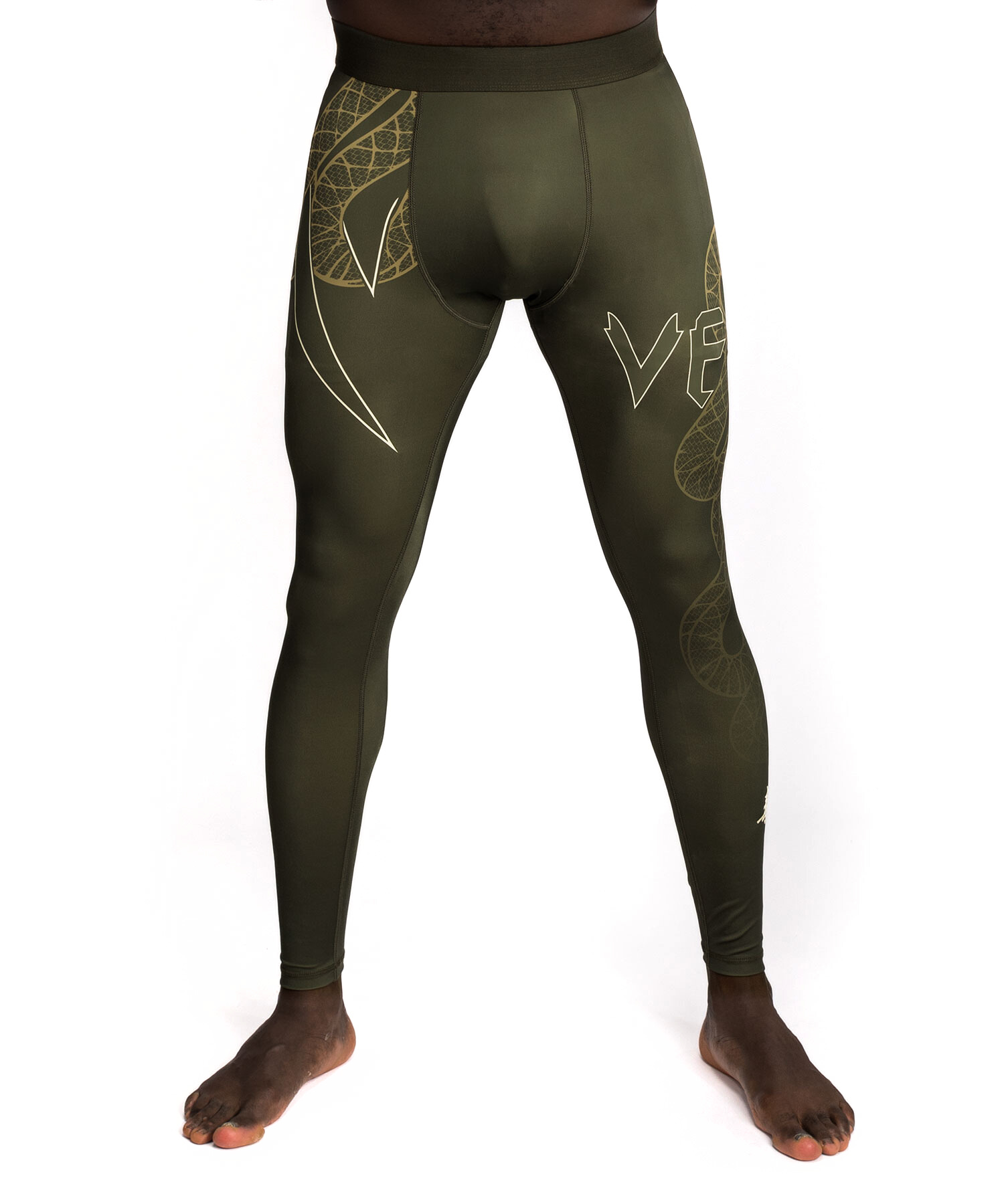 Venum Serpenti Spats - Khaki/Bronze/Ivory Velikost: M