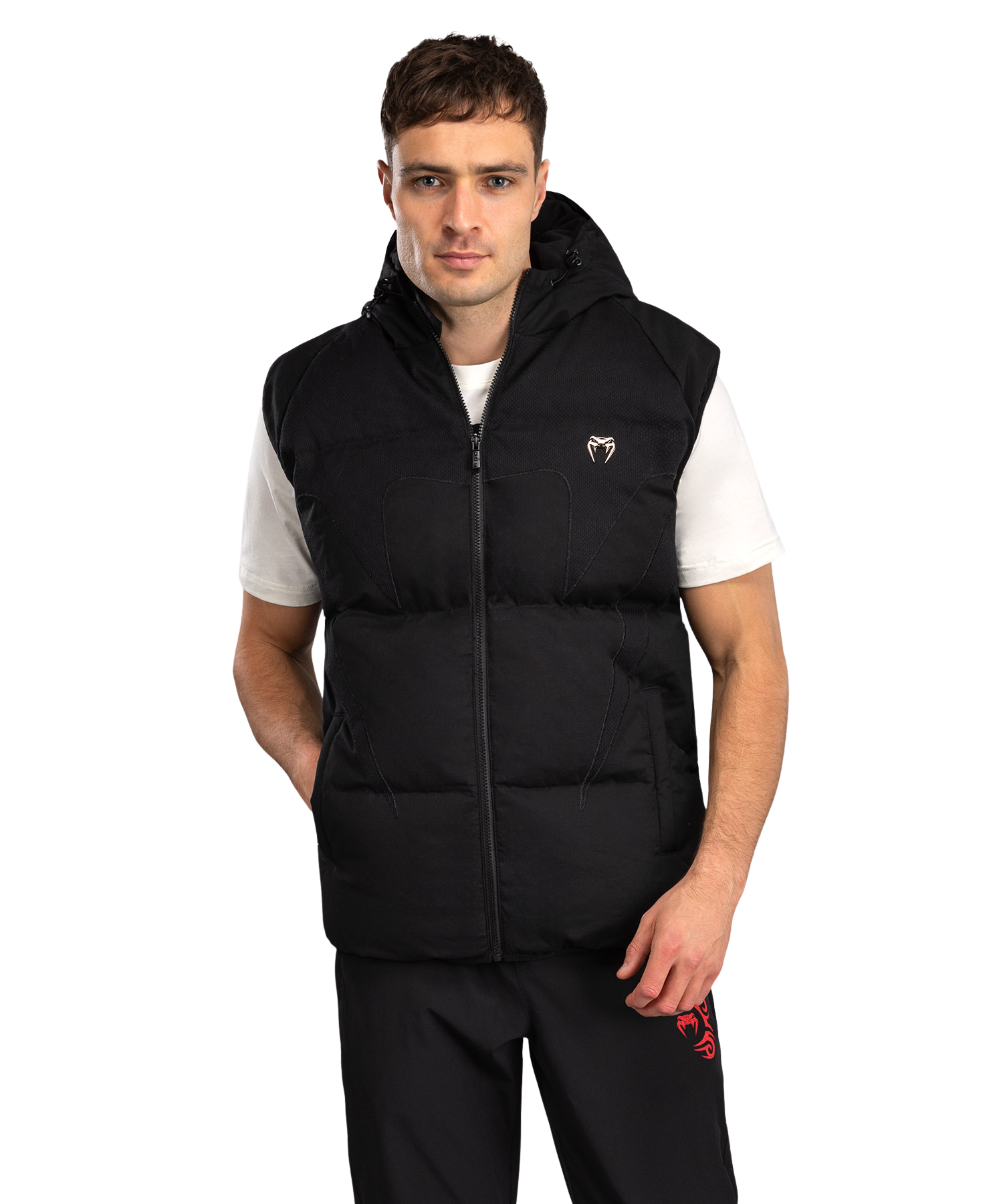 Venum Attack Urban Gi Down Jackets Sleeveles - Black Velikost: S