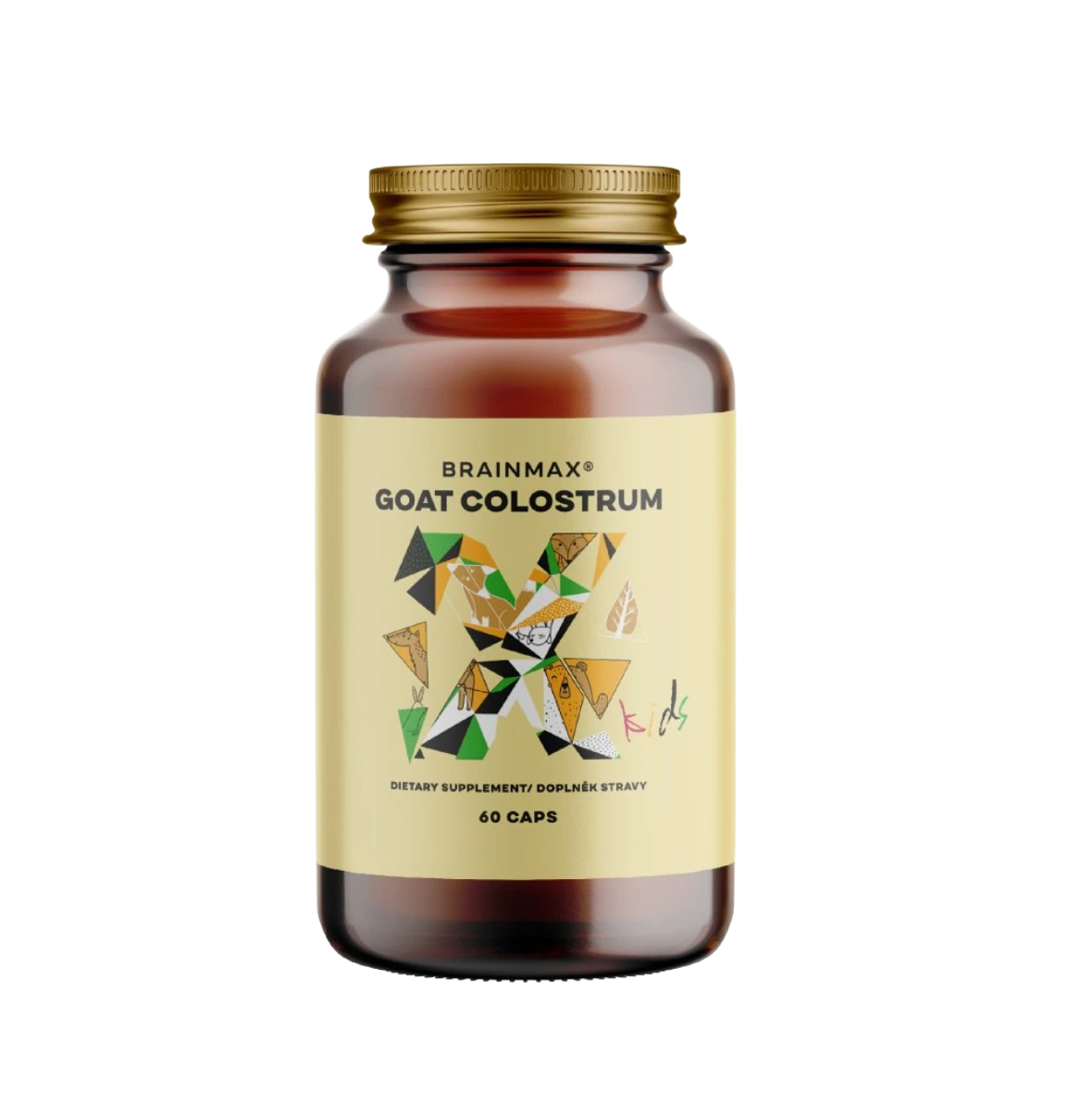 BrainMax KIDS Goat Colostrum, 60 rostlinných kapslí